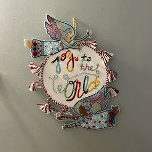 Multicolor Opalhouse Designed with Jungalow Joy to the World Xmas wall decor